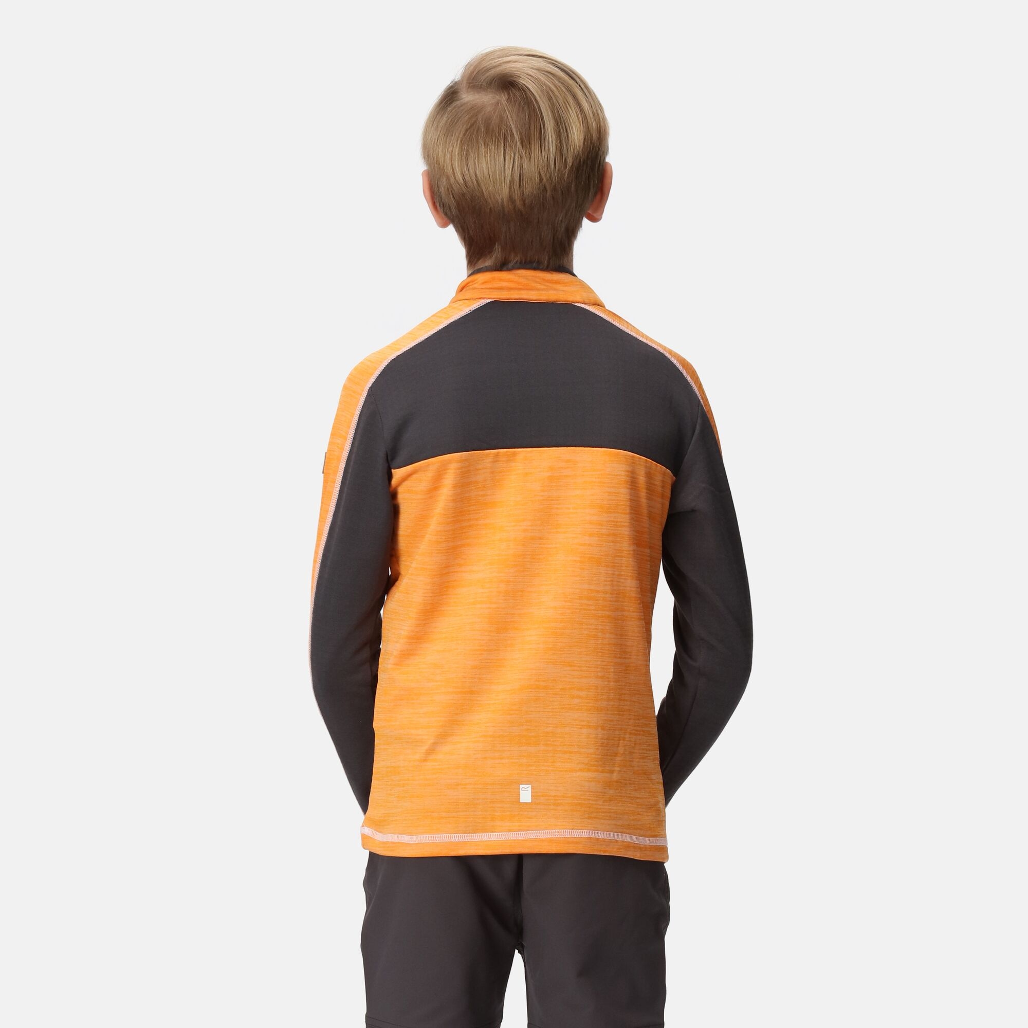 Kids' Hewley Fleece | Apricot Crush Seal Grey