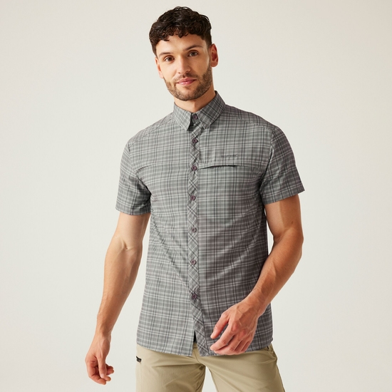Men's Insect-Repellent Packaway Short Sleeve Shirt | Treetop Check