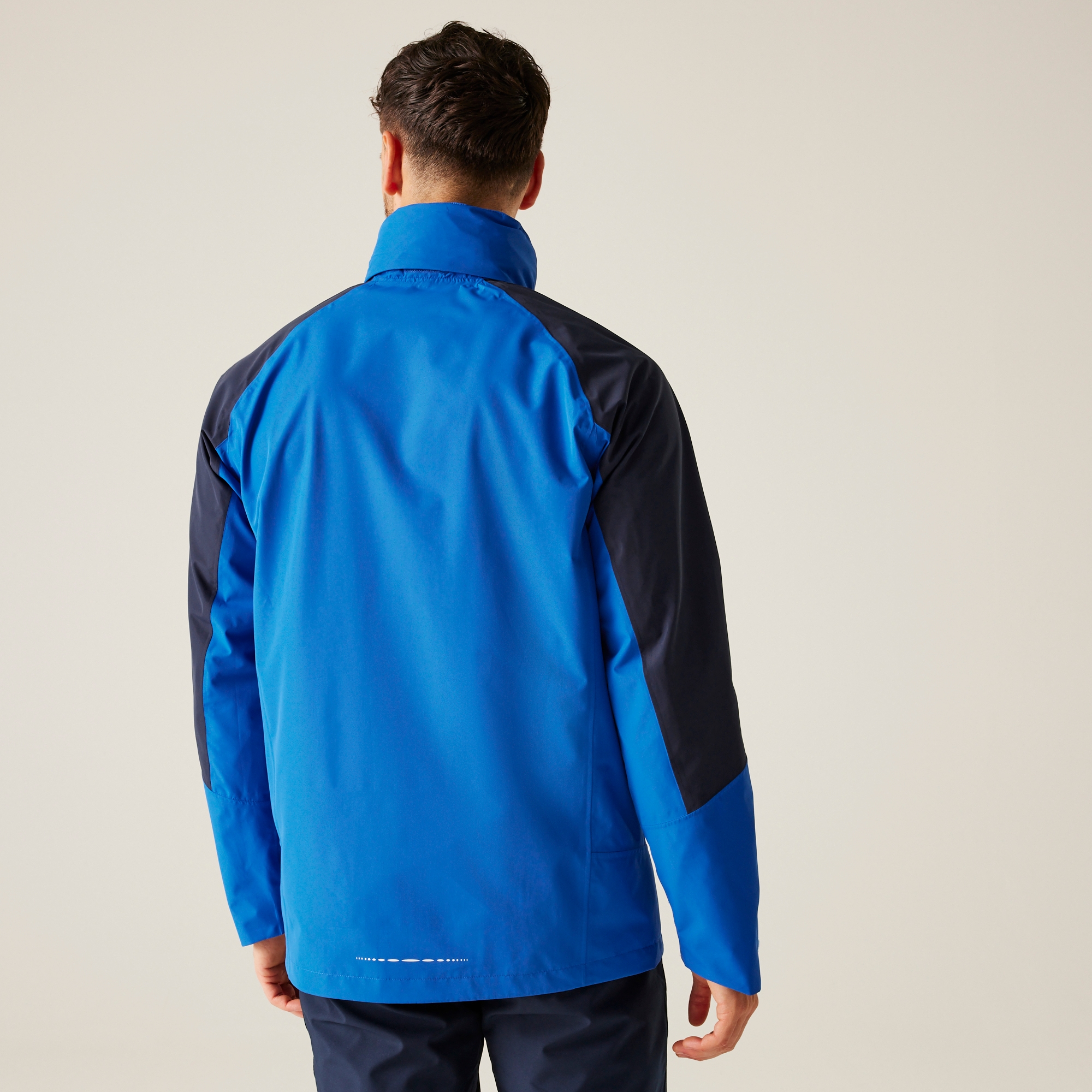 Men's Calderdale VI Waterproof Jacket | Olympian Blue Navy Tangerine Tango