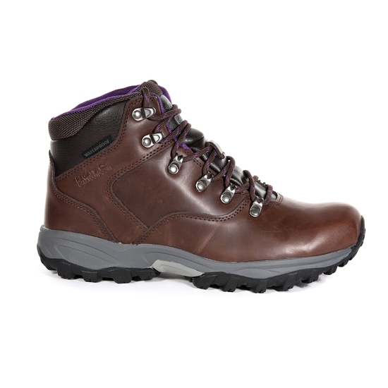 Women's Bainsford Waterproof Walking Boots | Chestnut Alpine Purple