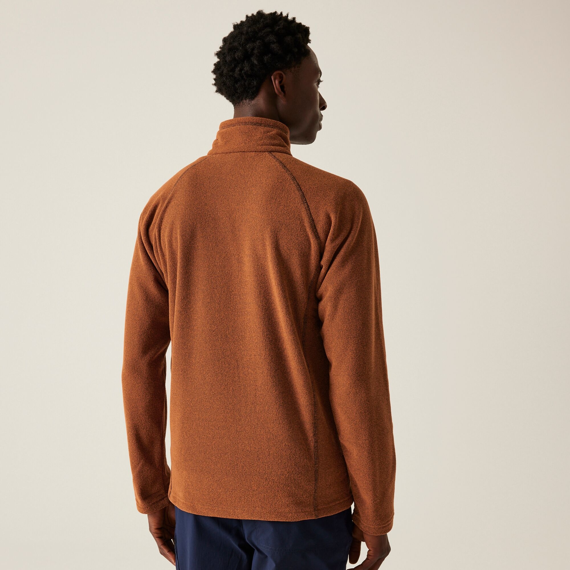 Men's Kenger Half Zip Midweight Fleece | Burnt Copper