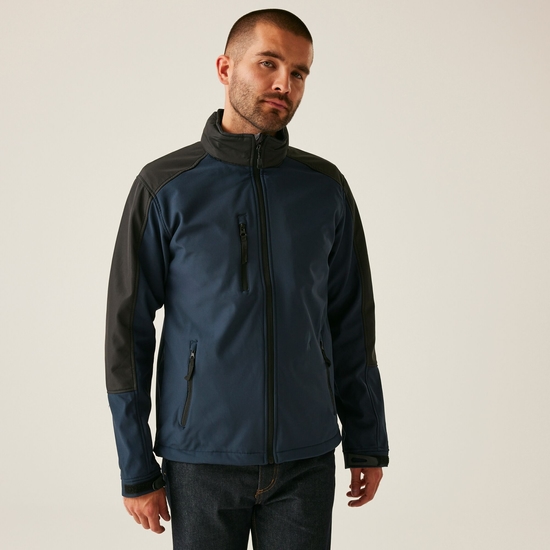 Men's Hydroforce 3 Layer Membrane Hooded Softshell Jacket | Navy