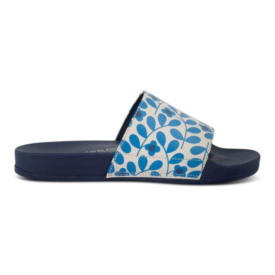 Orla Kiely Slide | Jasmine Flower Blue