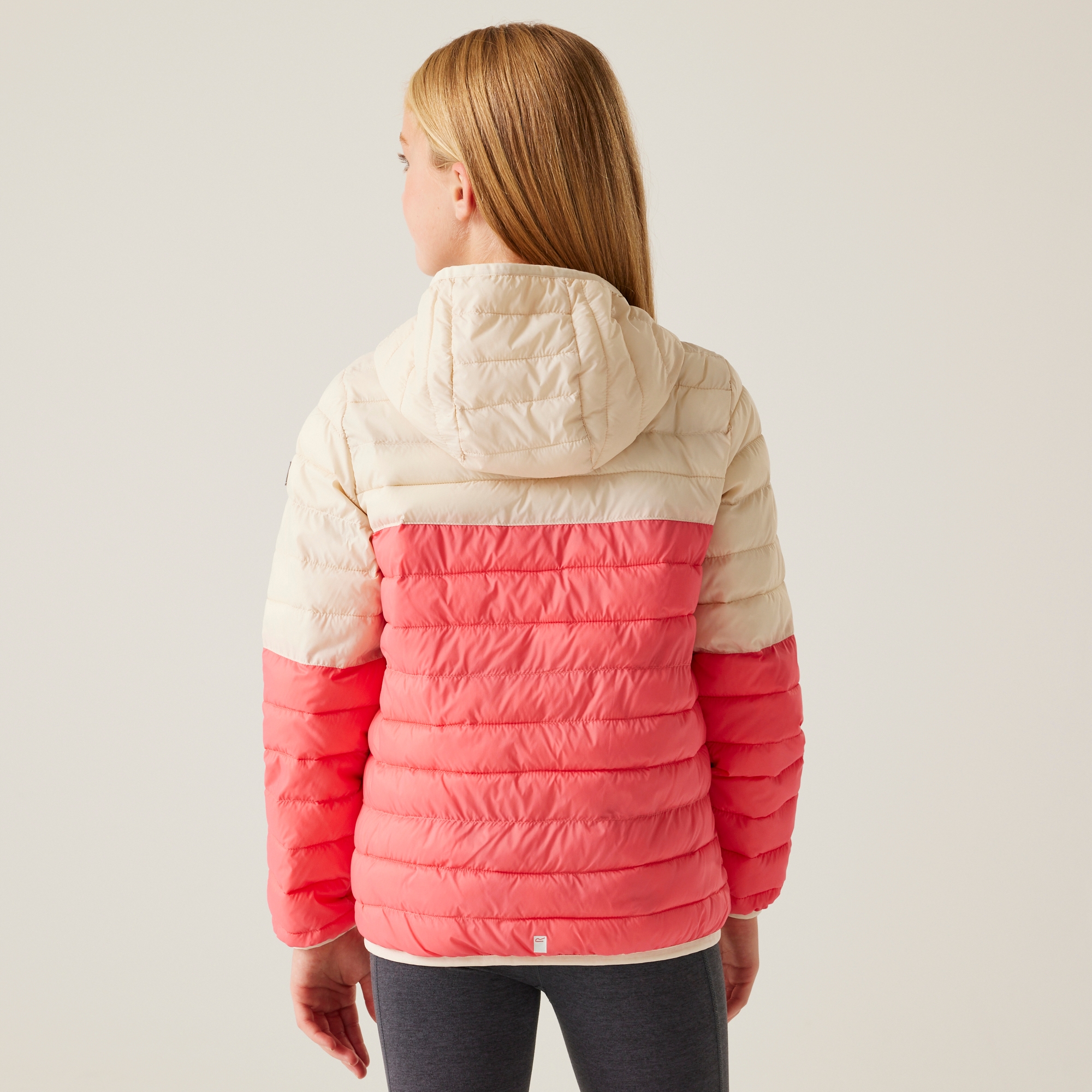 Kids' Hillpack III Hooded Jacket | Peach Bloom Light Vanilla