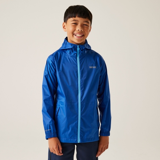 Kids' Pack It Waterproof Packaway Jacket | Olympian Blue Elysium Blue