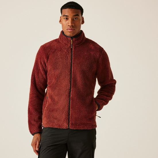 Men's Midoor Fluffy Fleece | Red Ochre