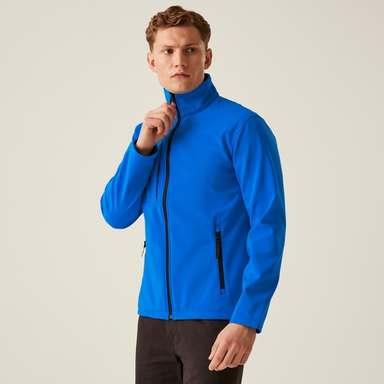 Men's Octagon II Printable 3 Layer Membrane Softshell Jacket | Oxford Blue Black