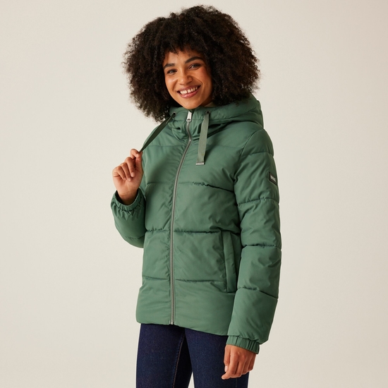 Women's Arilie Quilted Jacket | Dark Forest Green