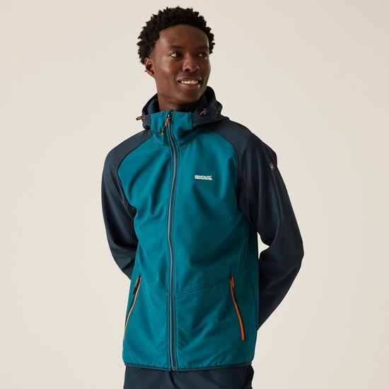 Men's Arec III Softshell Jacket | Moroccan Blue Navy Fox
