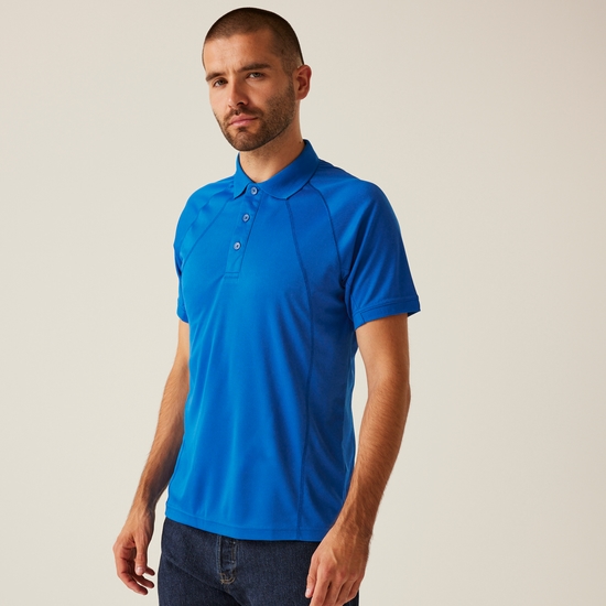 Men's Coolweave Wicking Polo Shirt | Oxford Blue