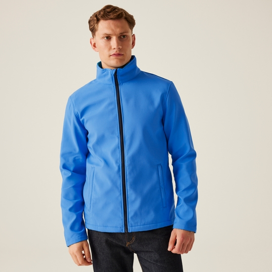 Men's Ablaze Printable Softshell Jacket | French Blue Navy