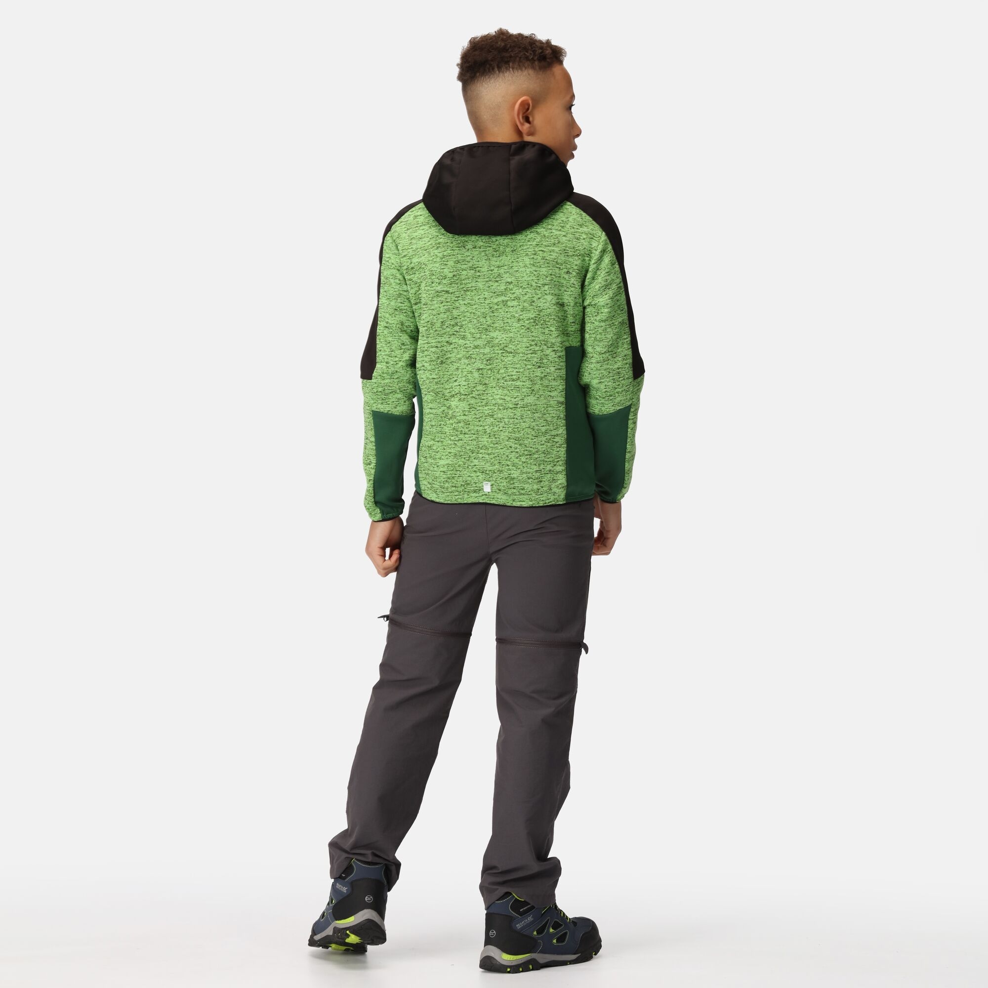 Kids' Dissolver VII Full Zip Fleece | Jasmine Green Black