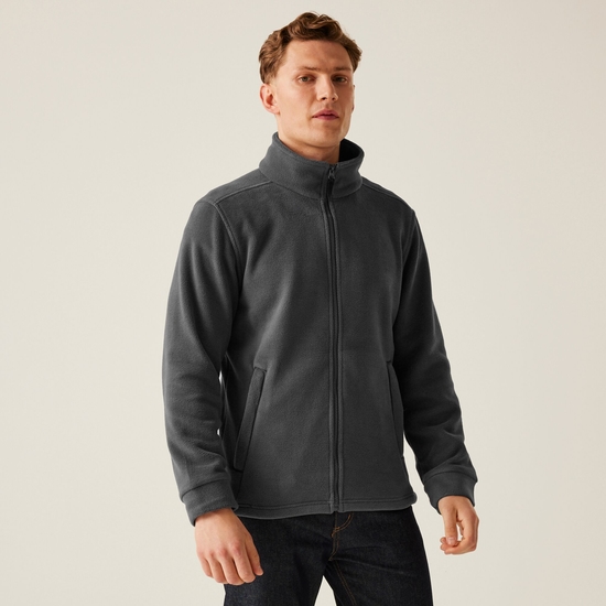 Men's Classic Full Zip Fleece | Seal Grey