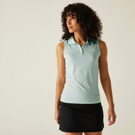 Women's Tima II Polo Vest Top | Icy Morn