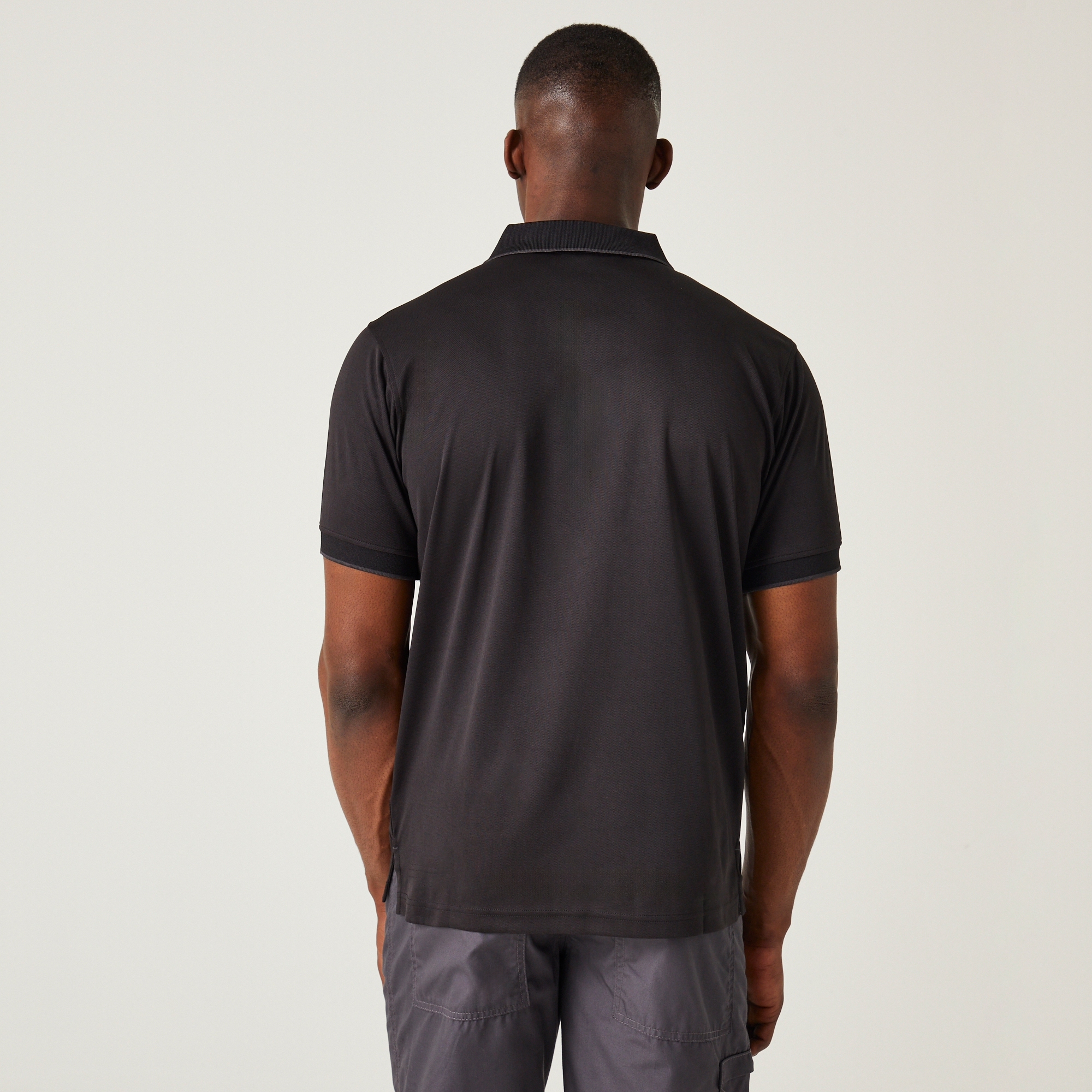Men's Navigate Short Sleeve Polo Shirt | Black Seal