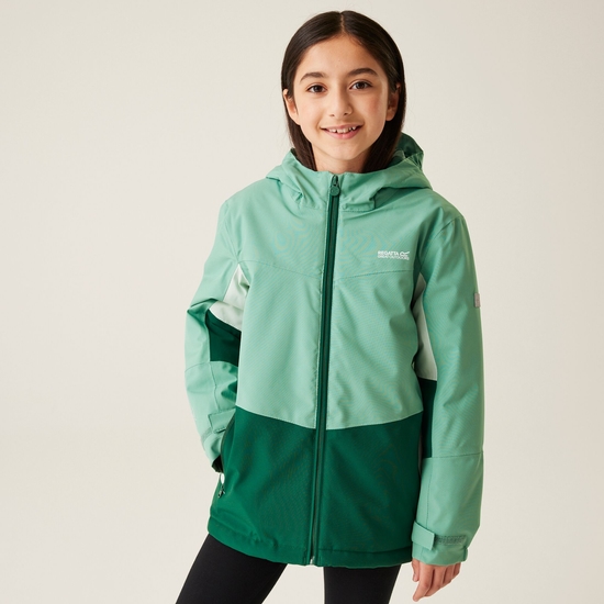 Kids' Highton V Padded Jacket | Dusty Green Rain Forest Green