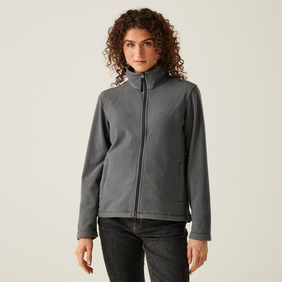 Women's Micro Lightweight Full Zip Fleece | Seal Grey
