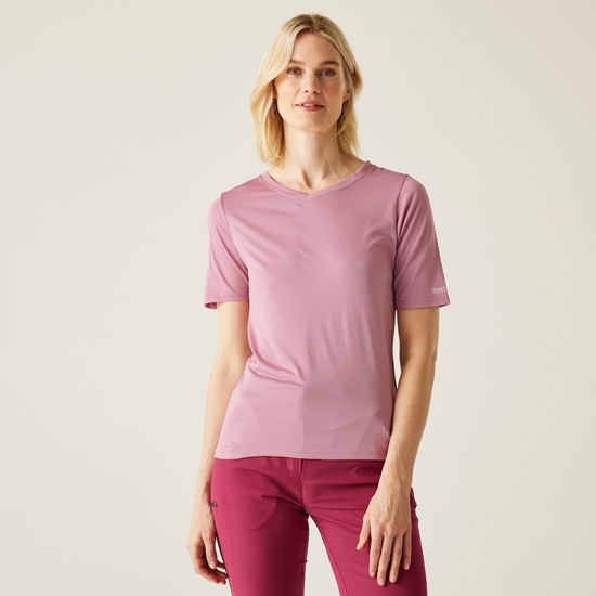 Women's Fingal II V-Neck T-Shirt | Lilas