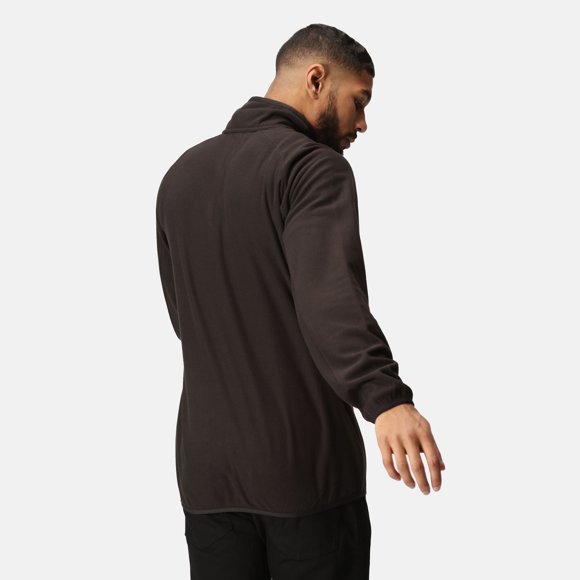Men's Navigate Half-Zip Fleece | Black Classic Red