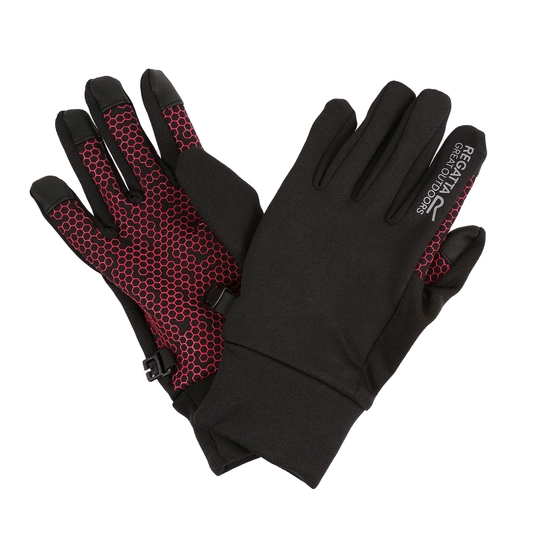 Kids' Lightweight Grippy Gloves II | Black Pink Potion