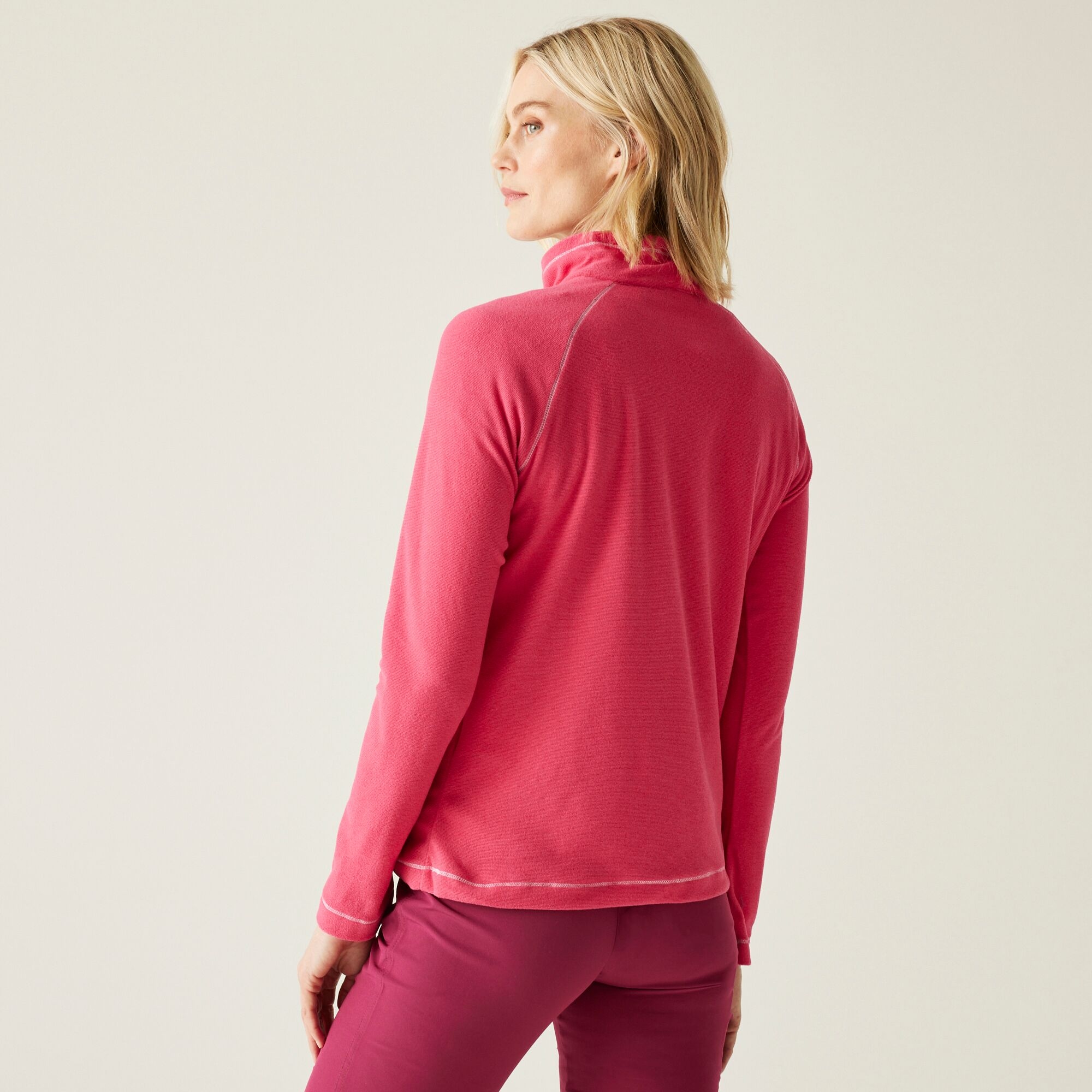 Women's Montes Lightweight Half-Zip Fleece | Pop Raspberry Ripple