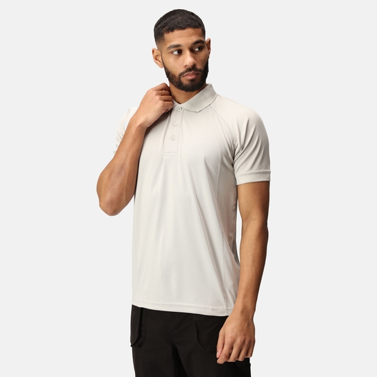 Men's Coolweave Wicking Polo Shirt | Silver Grey