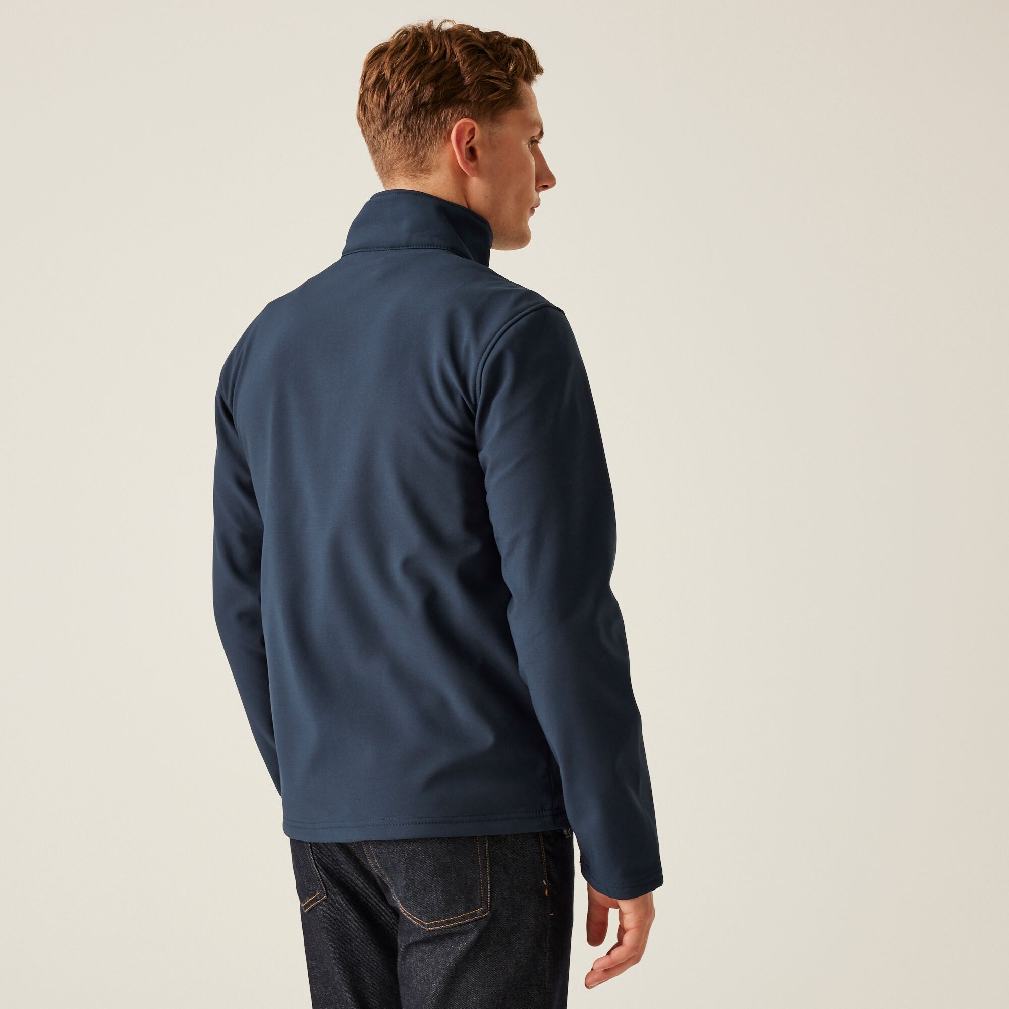 Men's Octagon II Printable 3 Layer Membrane Softshell Jacket | Navy Seal Grey