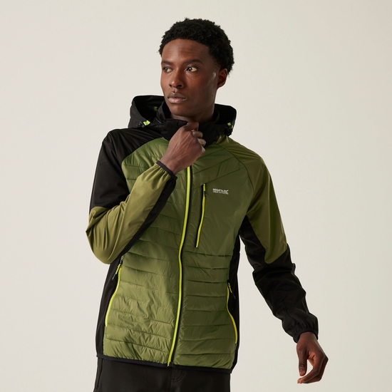 Men's Pro Hybrid Jacket | Nephrite Green Black