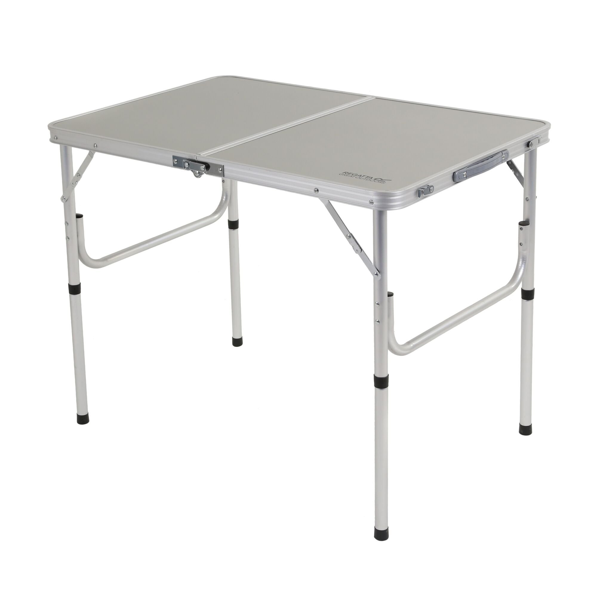Cena Lightweight Bi-Folding Table Lead | Lead Grey Prince of Wales Check