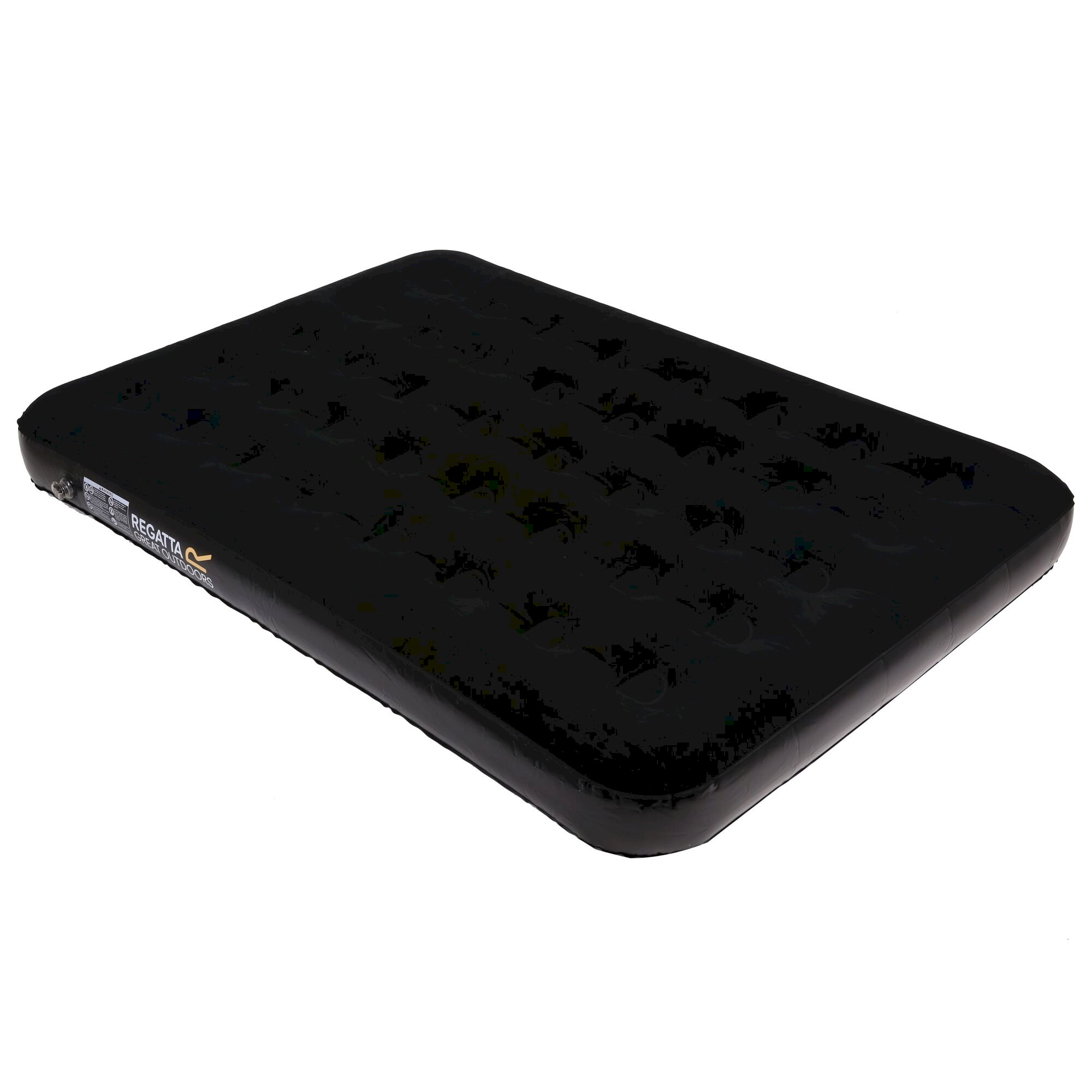 Flock Finish Double Airbed | Black