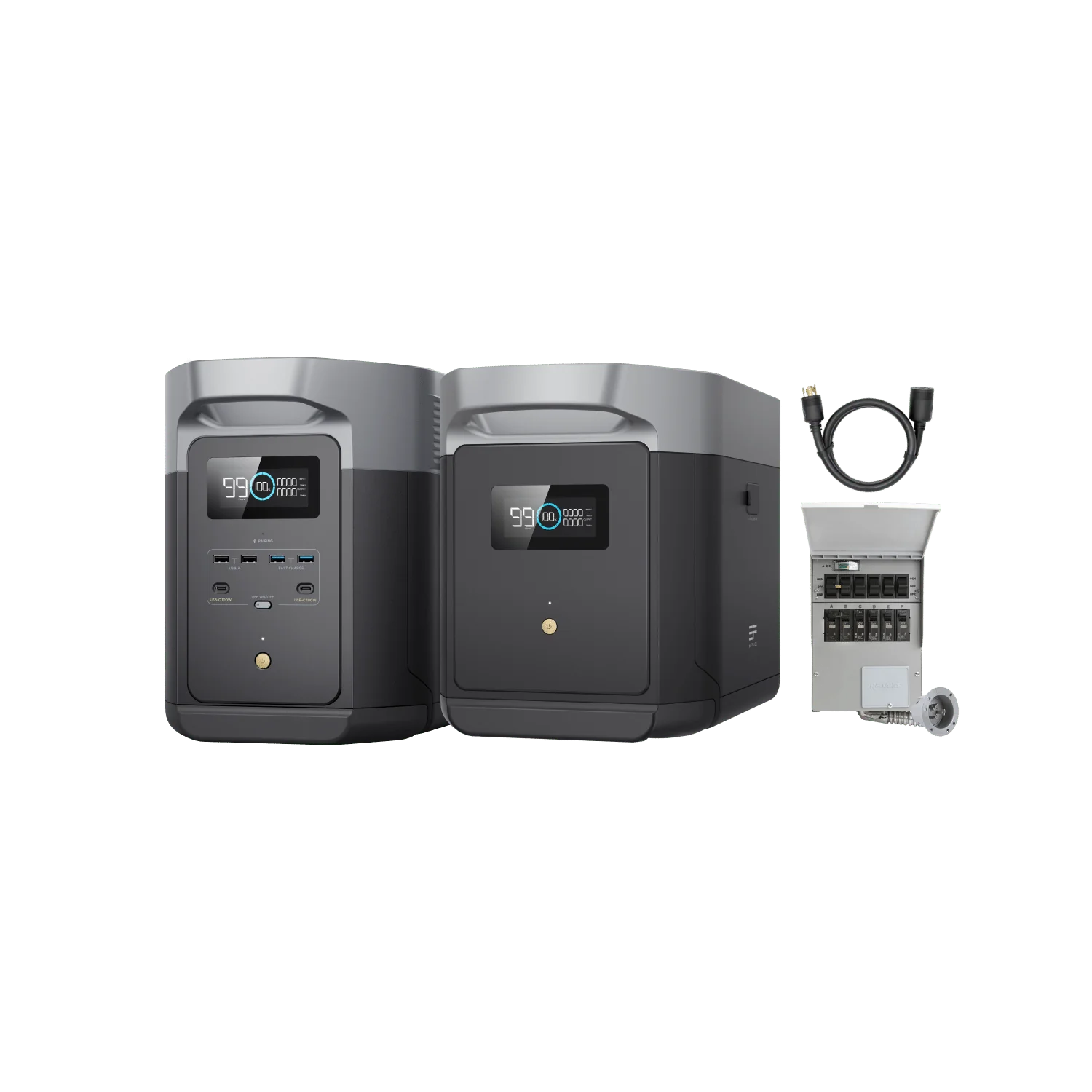 EcoFlow DELTA 2 Max + Extra Battery + Transfer Switch