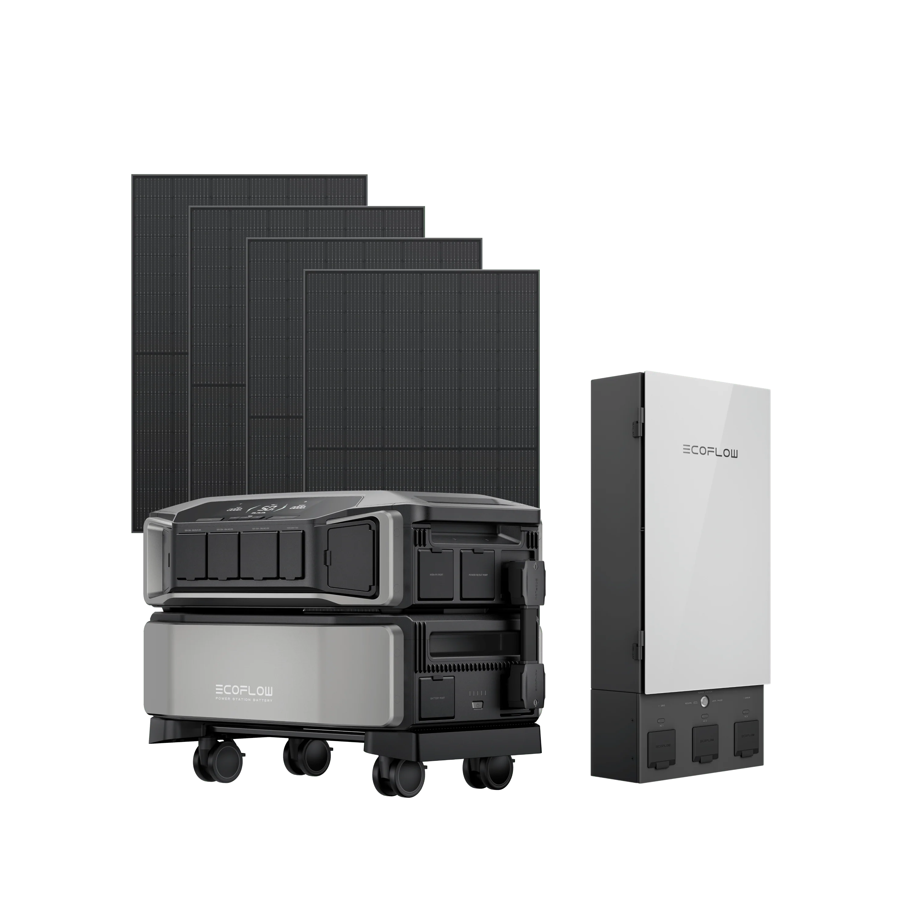 EcoFlow DELTA Pro Ultra + 4 × 400W Rigid Solar Panels + Smart Home Panel 2
