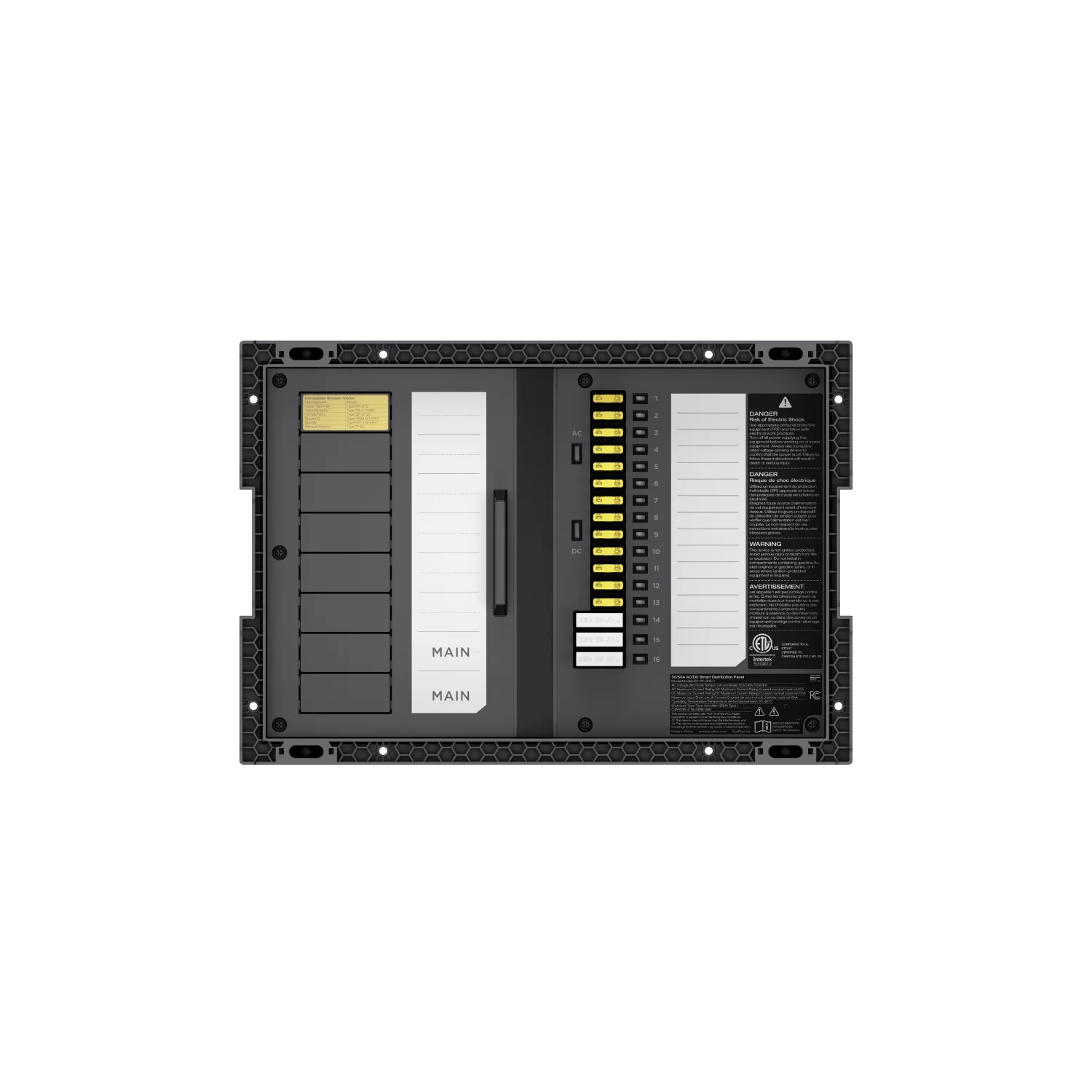 EcoFlow 30/50A AC/DC Smart Distribution Panel