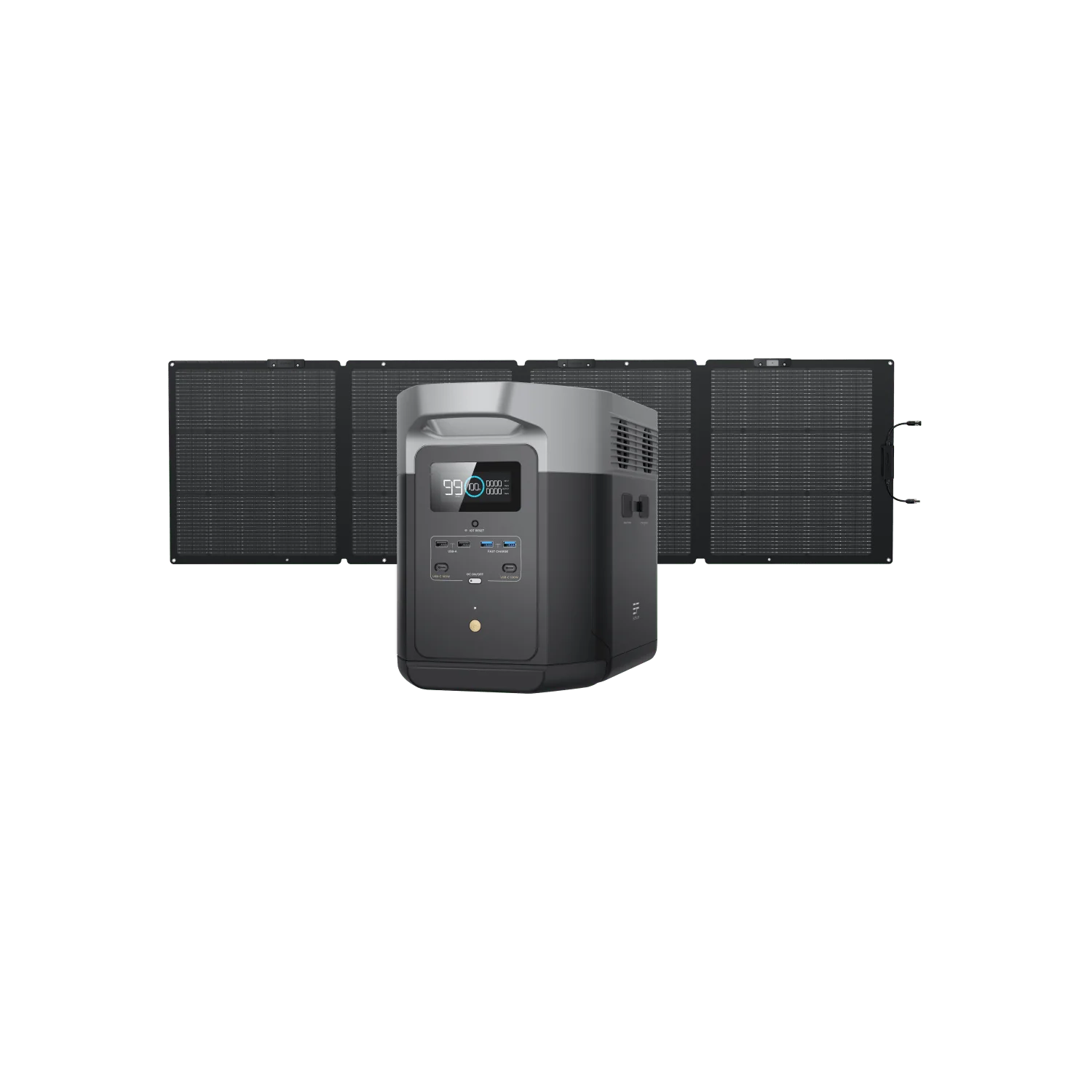 EcoFlow DELTA Max 2000 Portable Power Station + 220W Portable Solar Panel