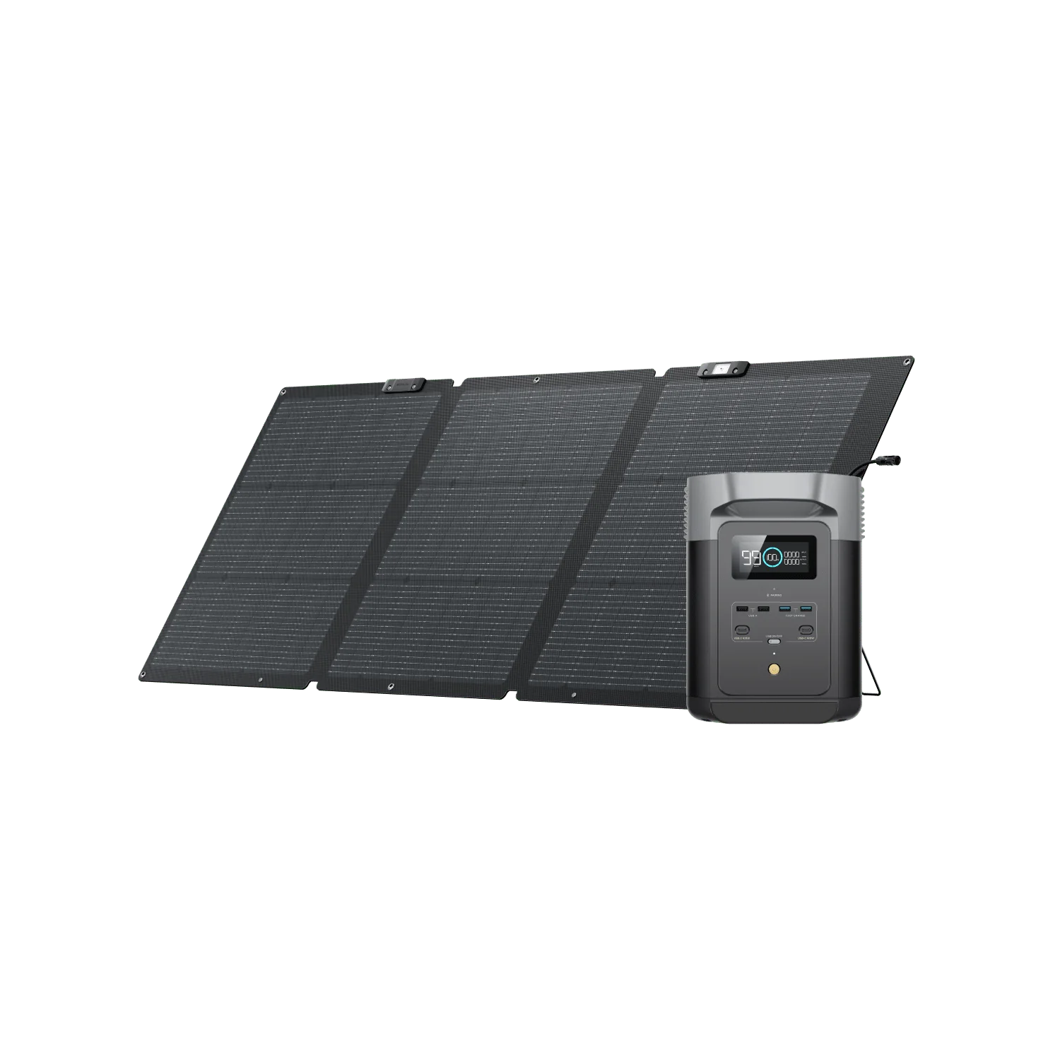 EcoFlow DELTA 2 + 160W Portable Solar Panel