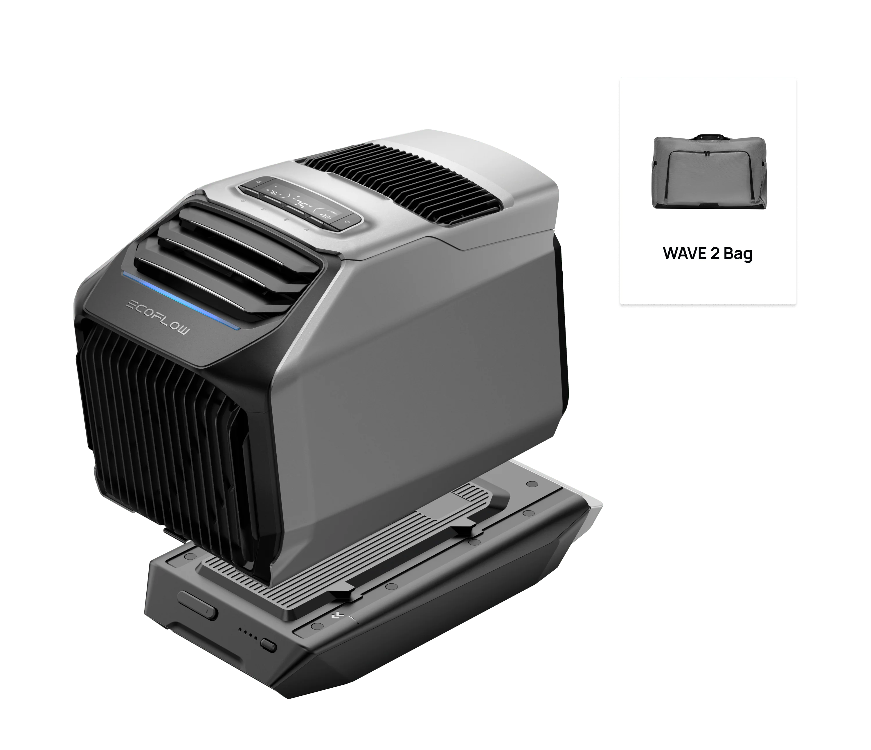 EcoFlow WAVE 2 + Add-on Battery + WAVE 2 Bag