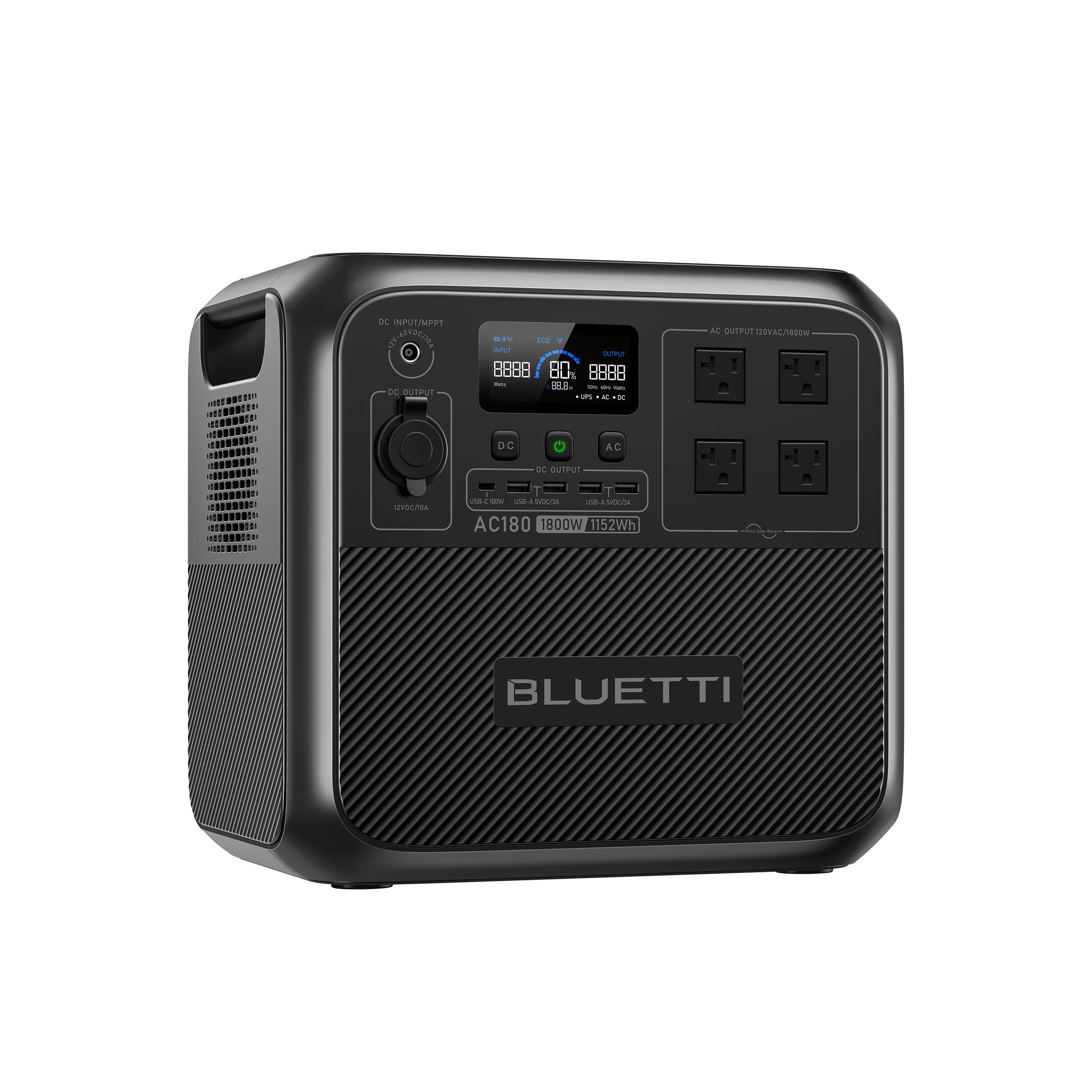 BLUETTI AC180 Solar Portable Power Station-A