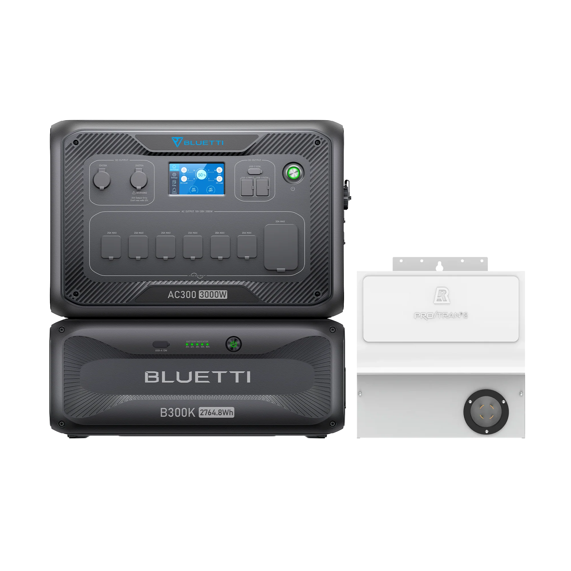 BLUETTI AC300+B300K+Home integration Kit (120V) | Home Battery Backup