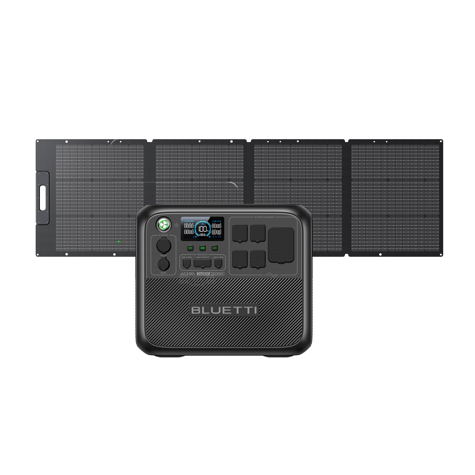 BLUETTI AC200L+PV200D Portable Power Station-A