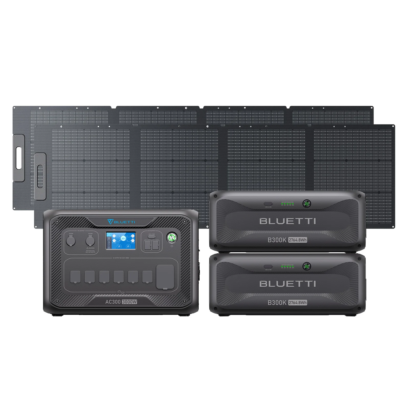 BLUETTI AC300+2*B300K+2*200W Solar-A