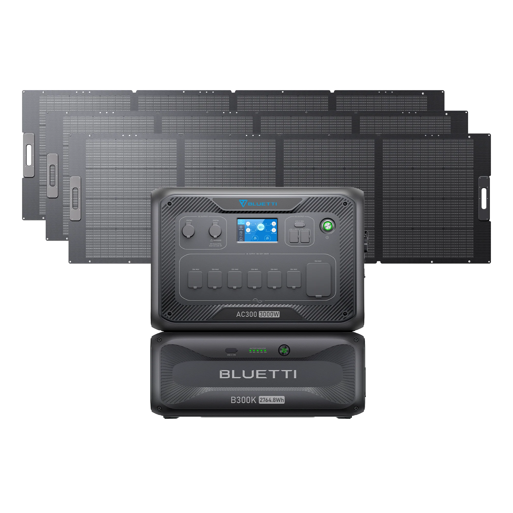 BLUETTI AC300+B300K+3*350W Solar | Home Battery Backup