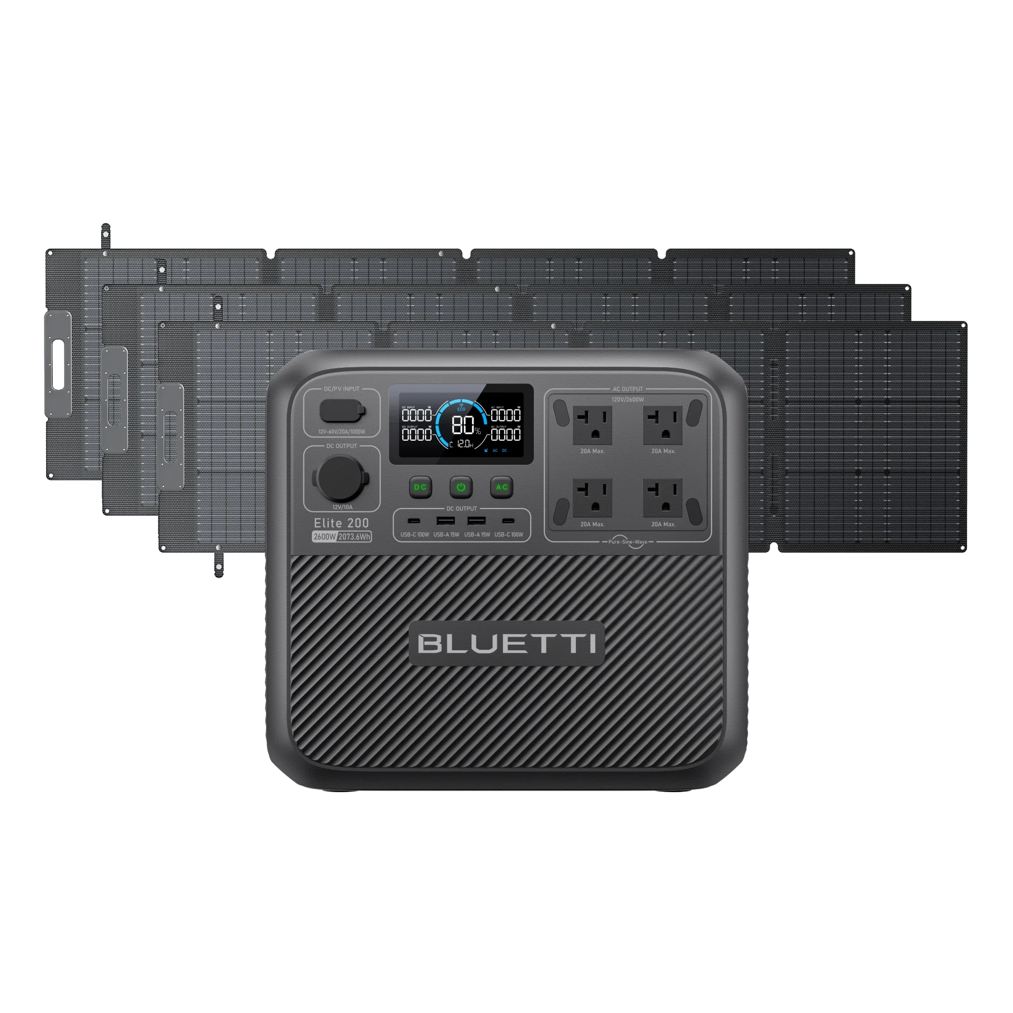 BLUETTI Elite 200 V2+3*200W Solar