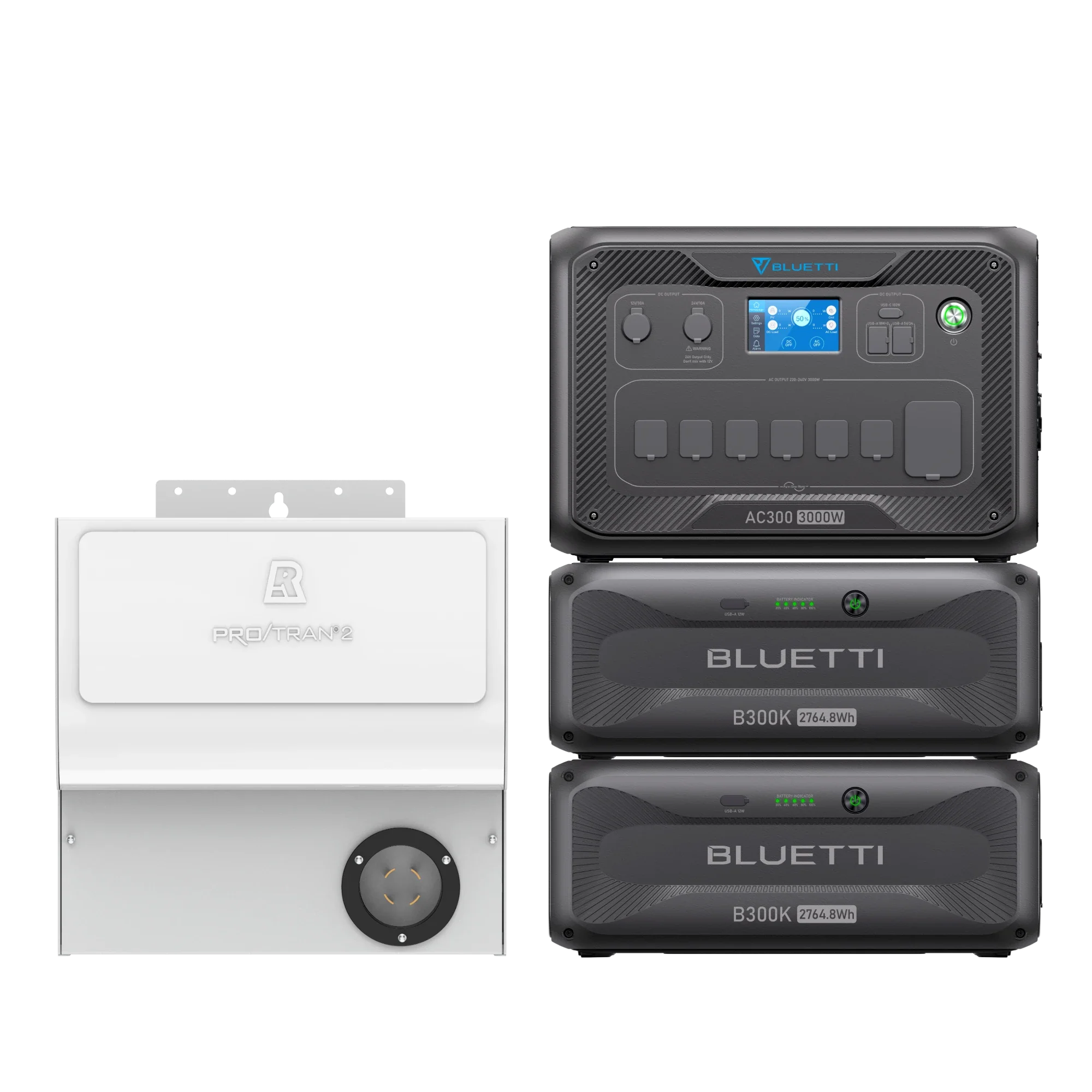 BLUETTI AC300+2*B300K+Home integration Kit (120V) | Home Battery Backup