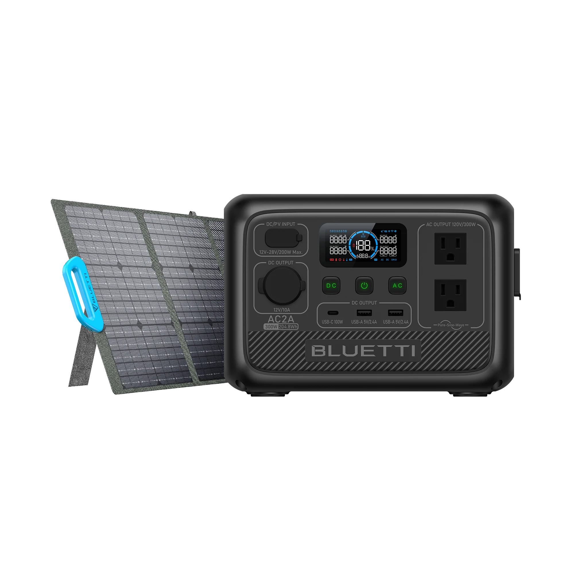 BLUETTI AC2A Portable Power Station-A