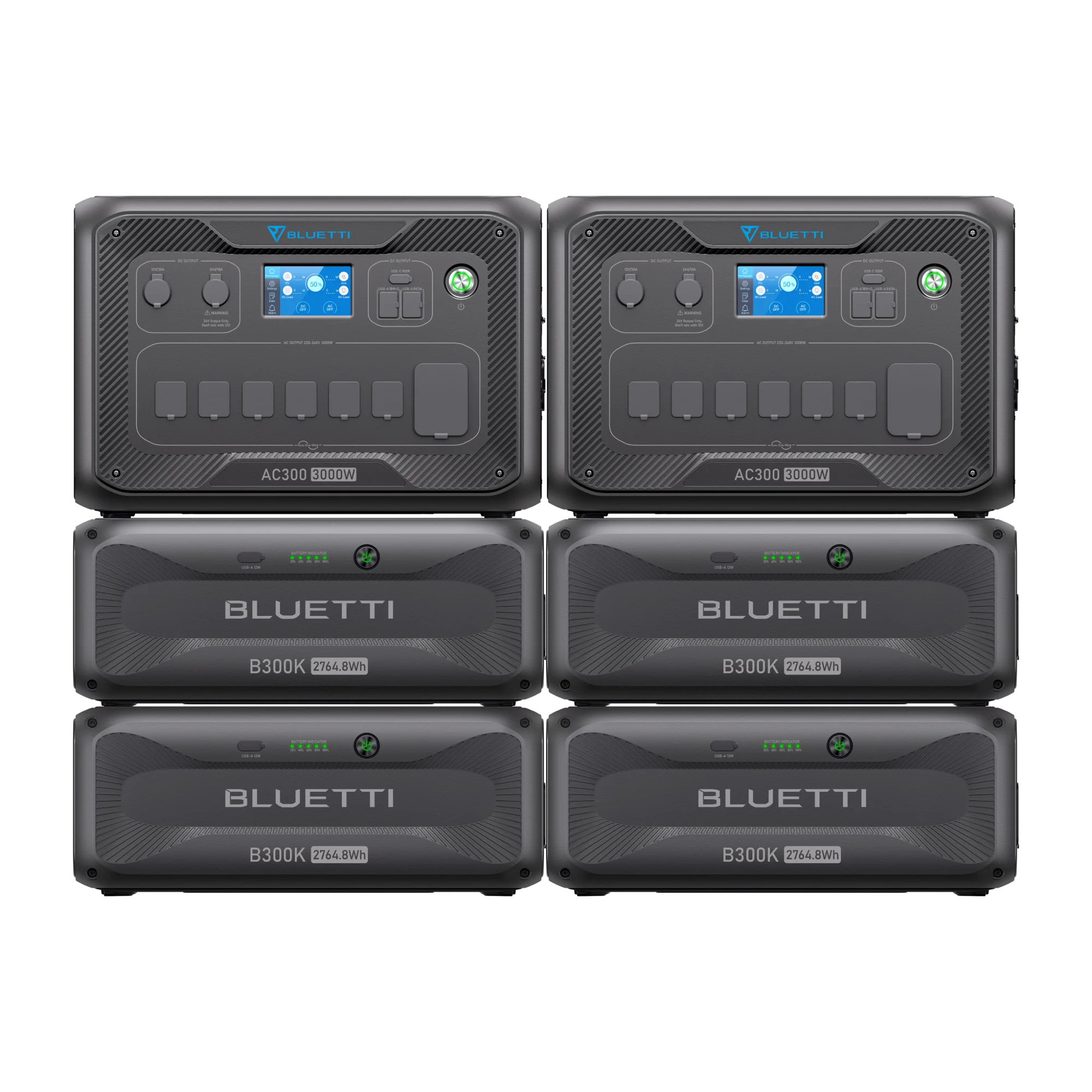 BLUETTI 2*AC300+4*B300K | Home Battery Backup