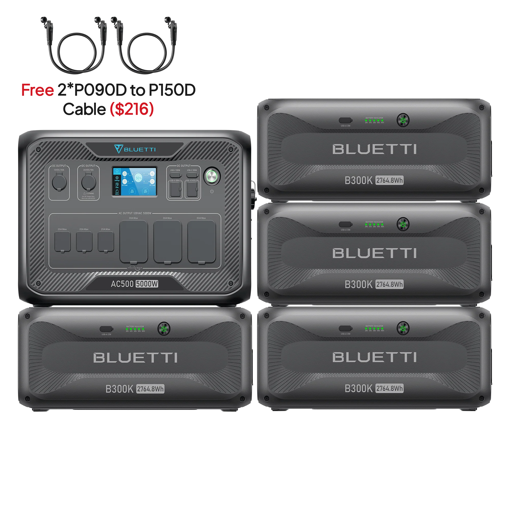 BLUETTI AC500+4*B300K | Home Battery Backup