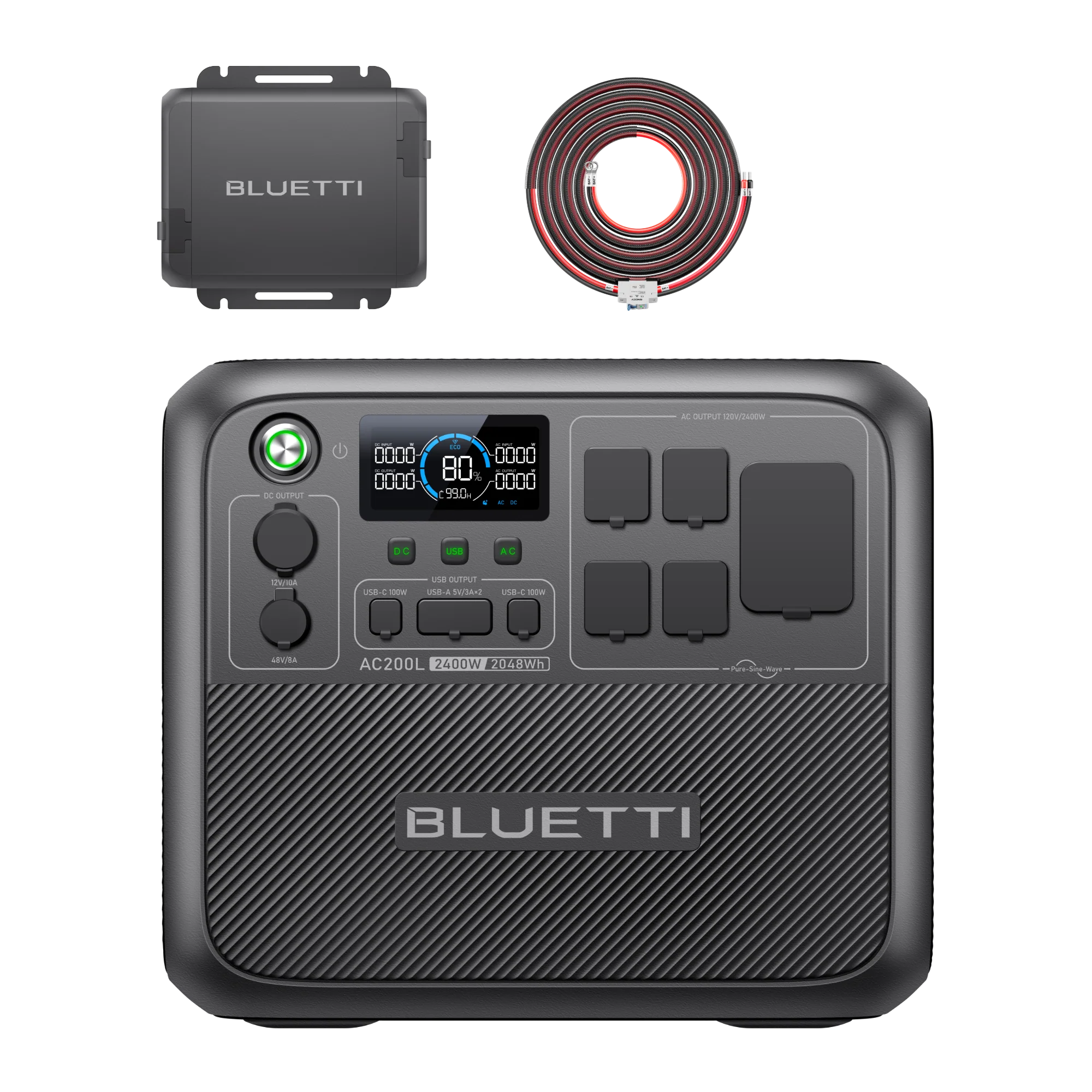 AC200L+BLUETTI Charger 1+DC Input Cable-A