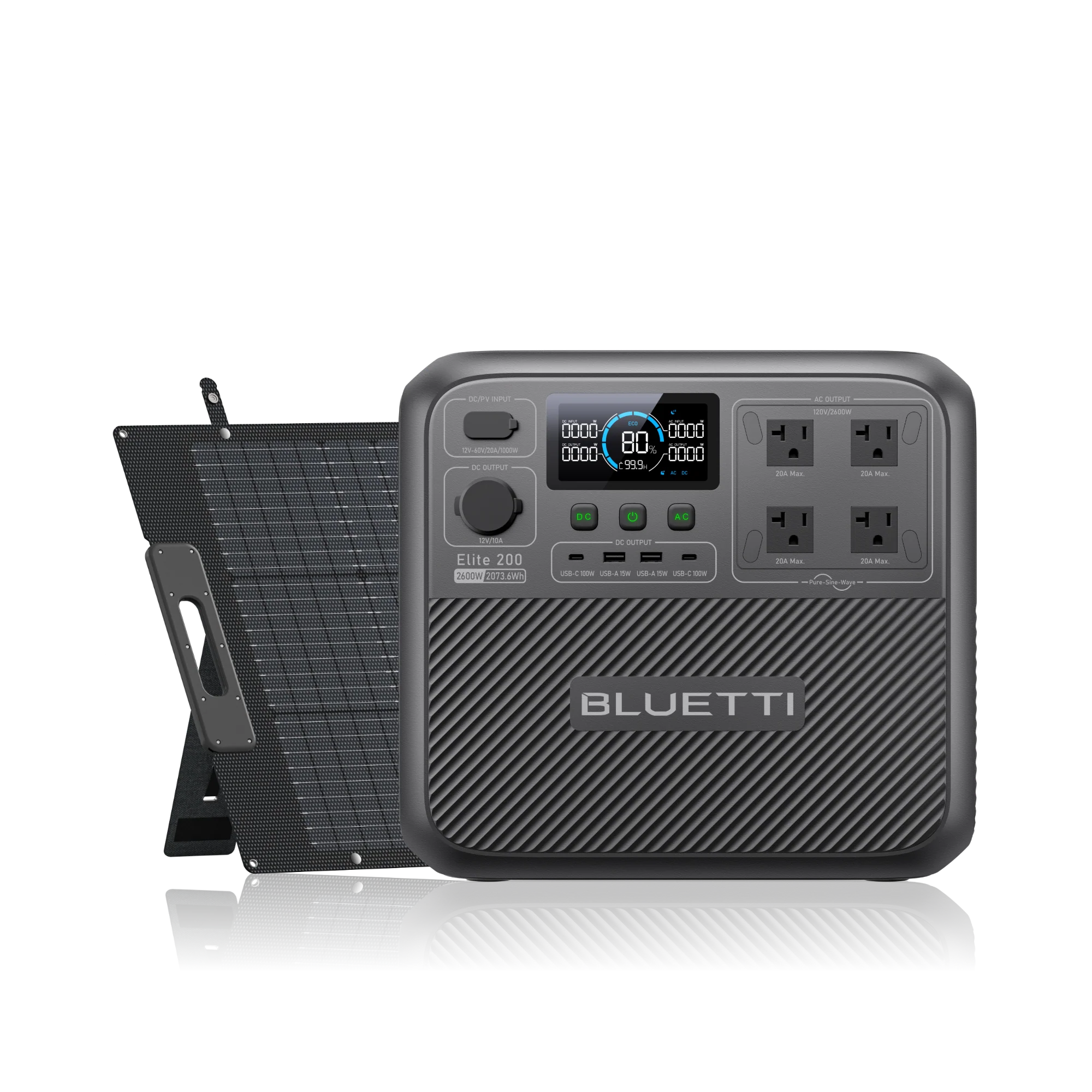 BLUETTI Elite 200 V2+200W Solar