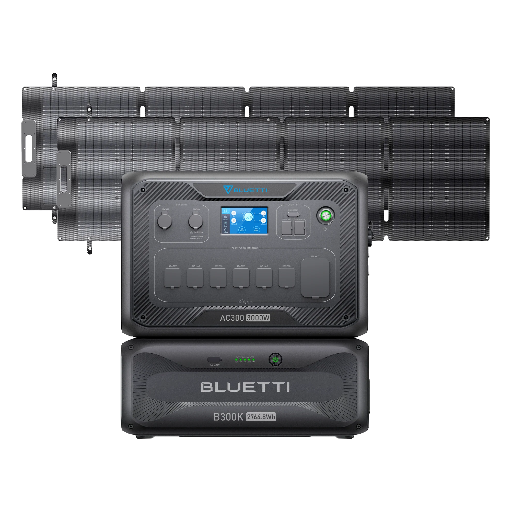 AC300+B300K+2*200W | Solar Generator