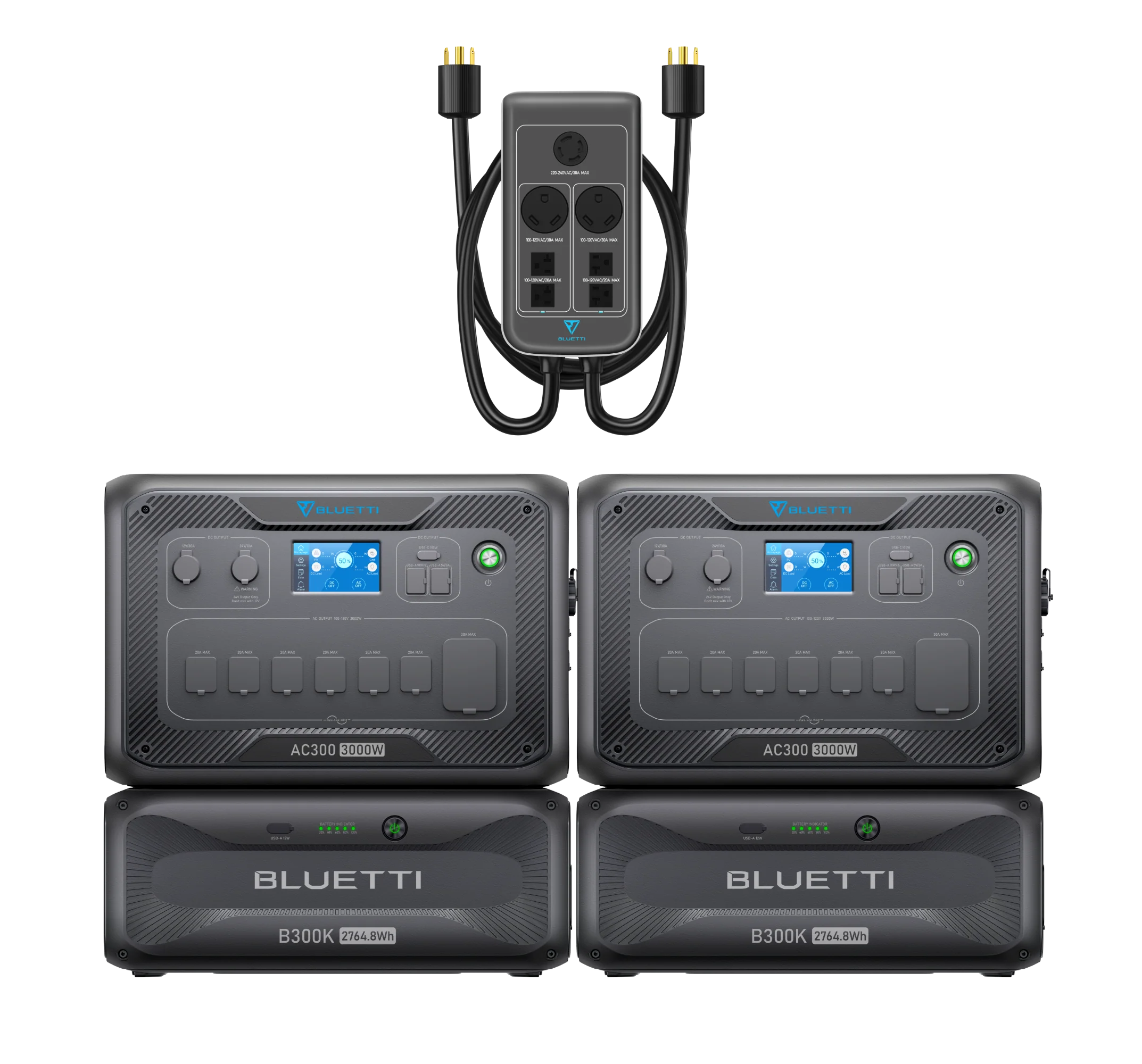 BLUETTI 2*AC300+2*B300K+P030A | Home Battery Backup